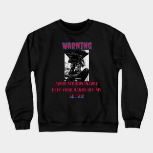 warning music meme Crewneck Sweatshirt